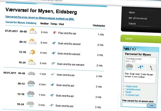 Været - MysenPosten