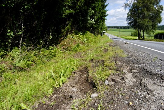 Det var her ulykken skjedde, hvor en Mysenkvinne omkom. (Foto: Glenn Thomas Nilsen)