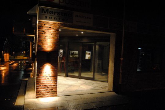 Mørstad senter. (Foto: Adrian Sellstrøm)