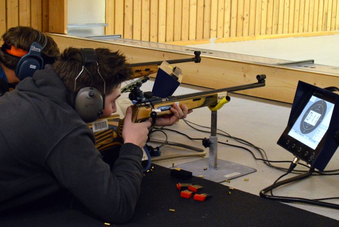 Eidsberg skytterlag arrangerte stevnet Eidsbergtreffen fra torsdag til lørdag. Bildet er fra treningen i forkant av stevnet. FOTO: Glenn T. Nilsen